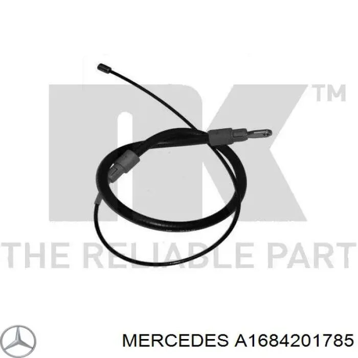 A1684201785 Mercedes cable de freno de mano trasero izquierdo