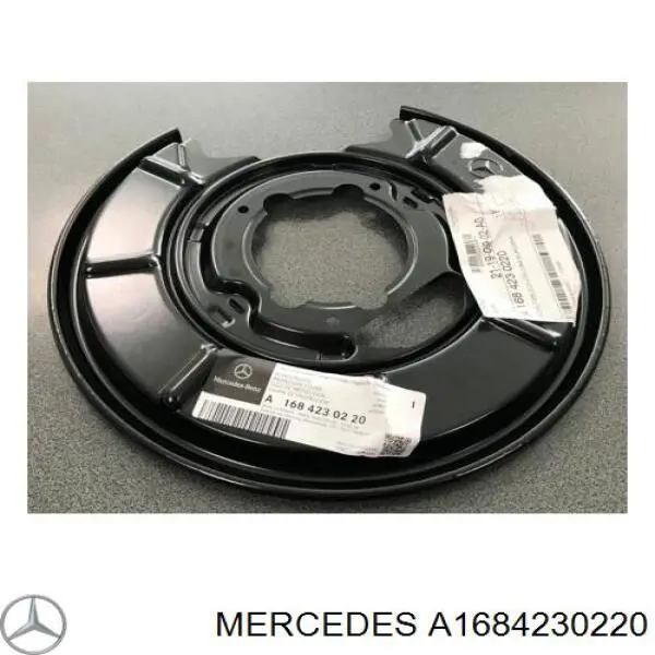 A1684230220 Mercedes chapa protectora contra salpicaduras, disco de freno trasero derecho