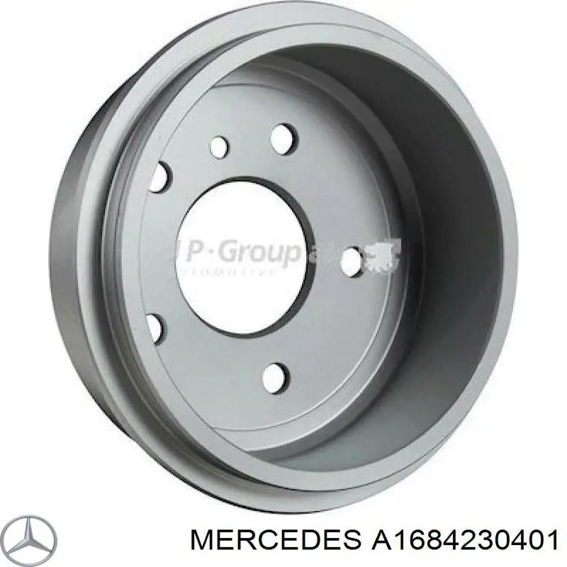Tambor de freno trasero Mercedes A1684230401