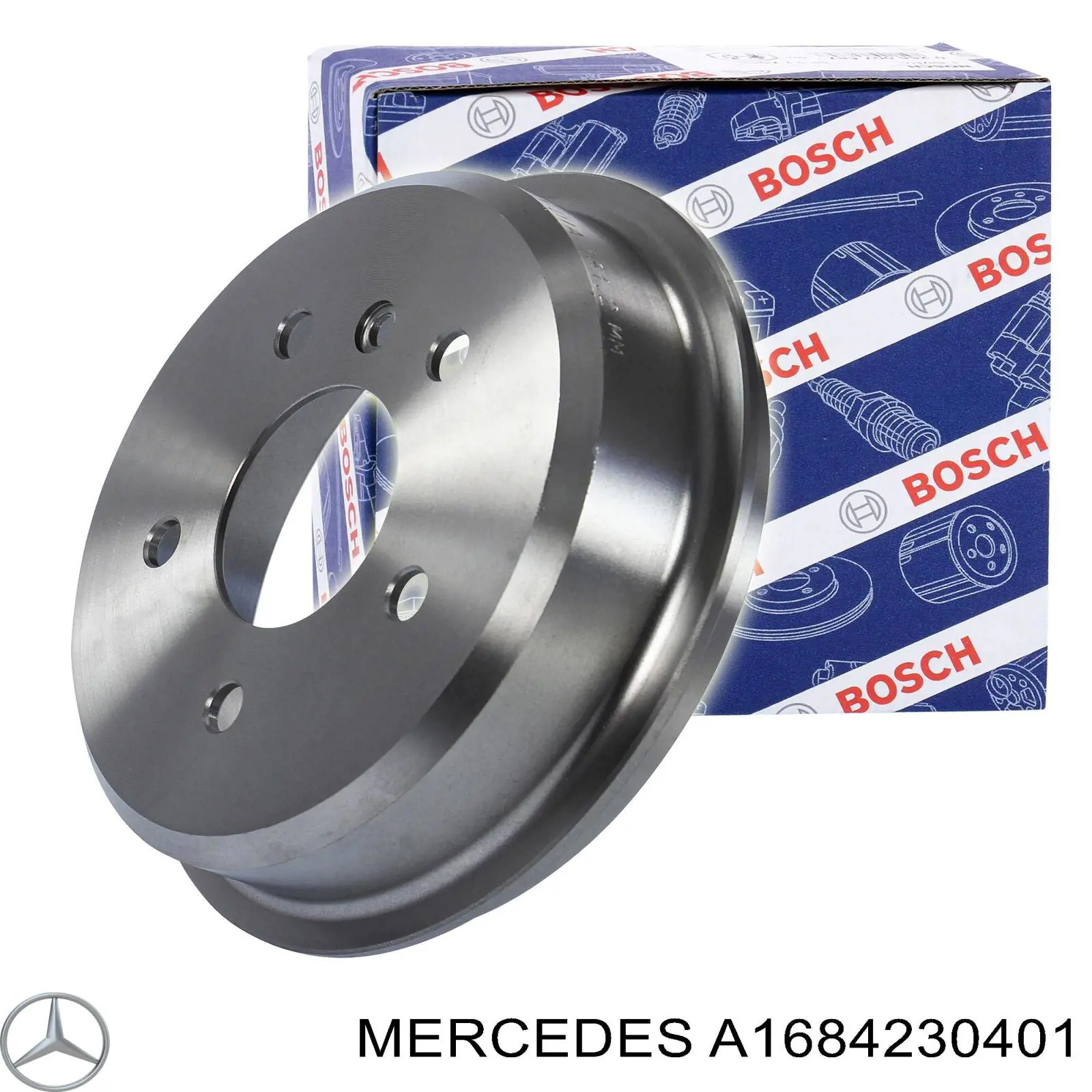 Comprar A1684230401 Mercedes Tambor de freno trasero