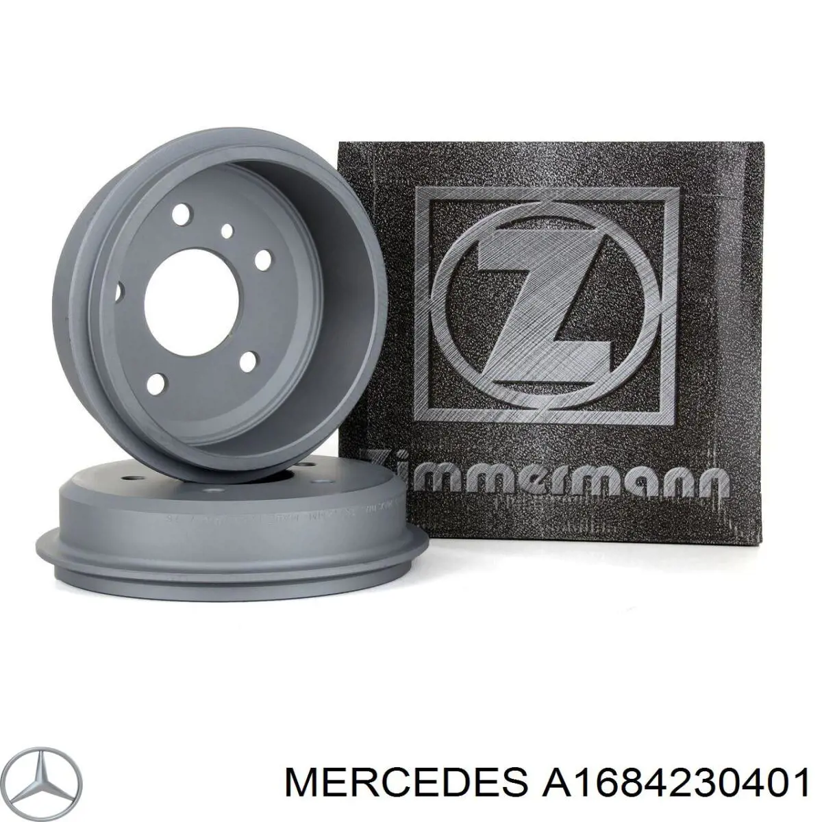 Tambor de freno trasero A1684230401 Mercedes