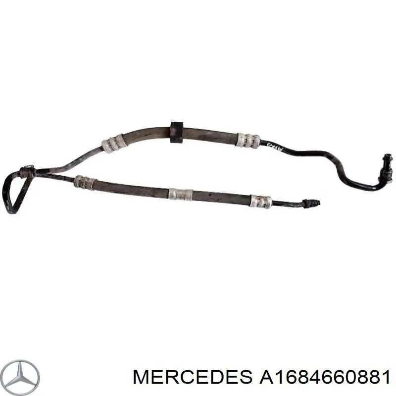 Manguera de alta presión de la dirección asistida desde la bomba hasta la cremallera Mercedes A1684660881 precio, desde 82,76 EUR