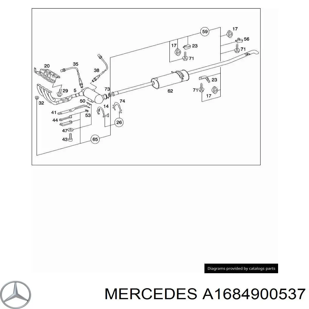  Mercedes A1684900537 precio, desde 122,13 EUR