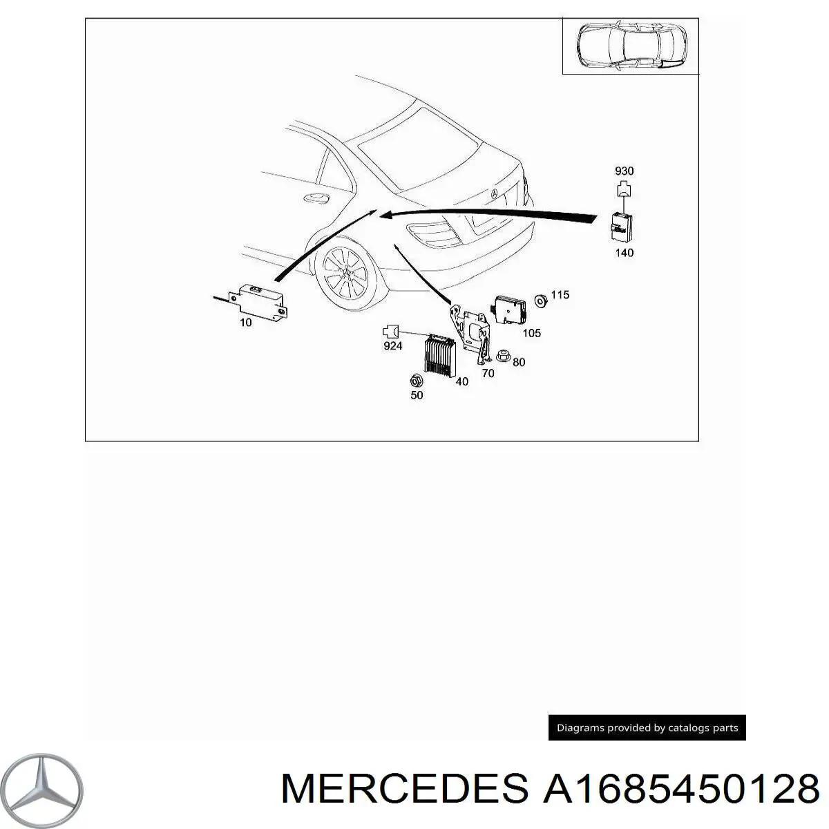  Mercedes A1685450128 precio, desde 8,11 EUR