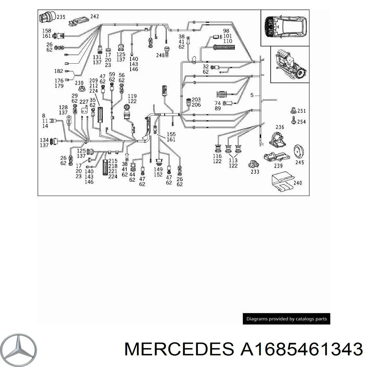  Mercedes A1685461343 precio, desde 5,75 EUR