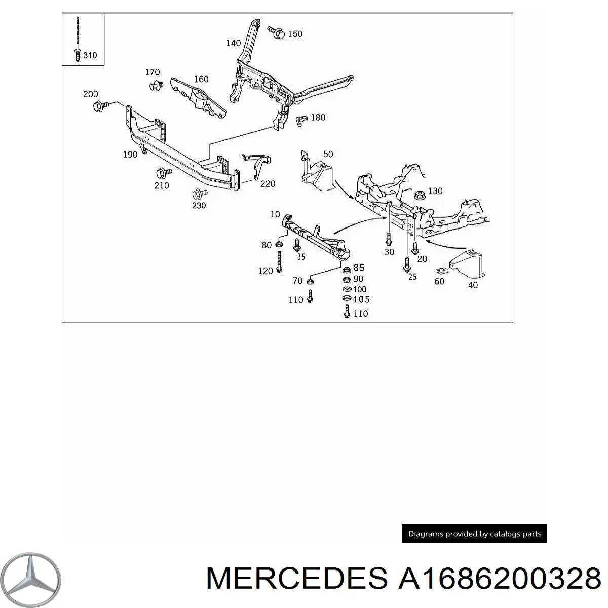 A1686200328 Mercedes 