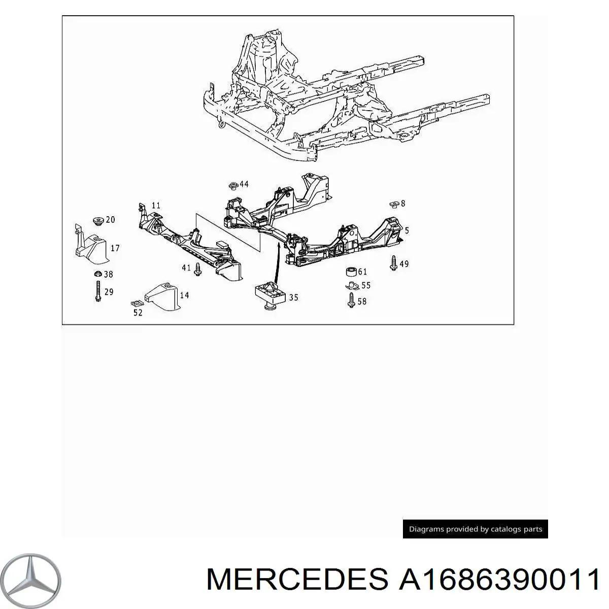  Mercedes A1686390011 precio, desde 14,02 EUR