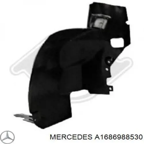 Paso de rueda delantero izquierdo trasero Mercedes A1686988530 precio, desde 33,34 EUR