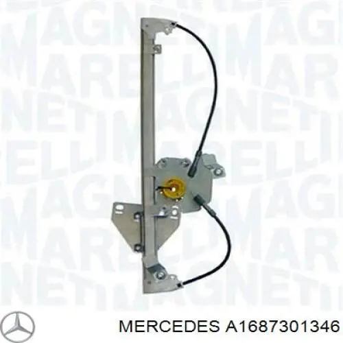 Mecanismo alzacristales, puerta trasera izquierda para Mercedes A (W168)