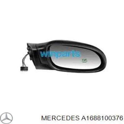 A1688100376 Mercedes espejo retrovisor izquierdo