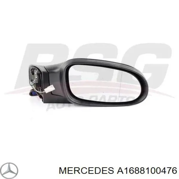 A1688100476 Mercedes espejo retrovisor derecho