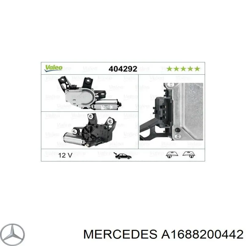 Motor del limpiaparabrisas trasero Mercedes A1688200442 precio, desde 62,44 EUR