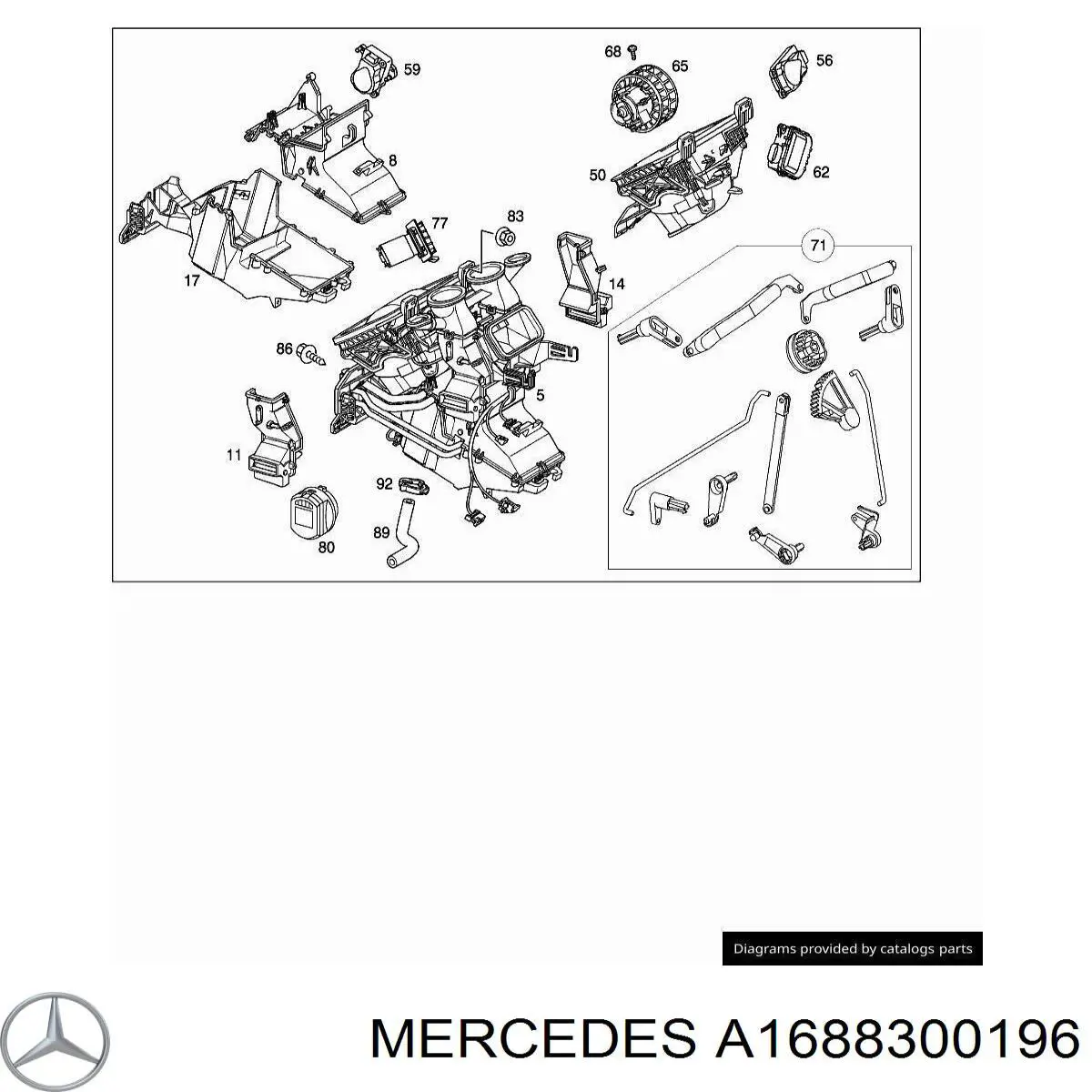  Mercedes A1688300196 precio, desde 30,25 EUR