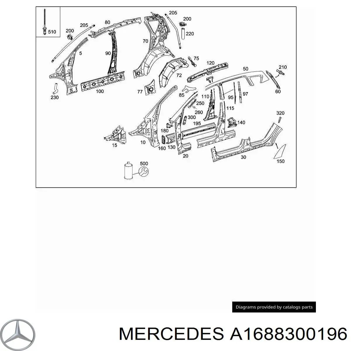 A1688300196 Mercedes