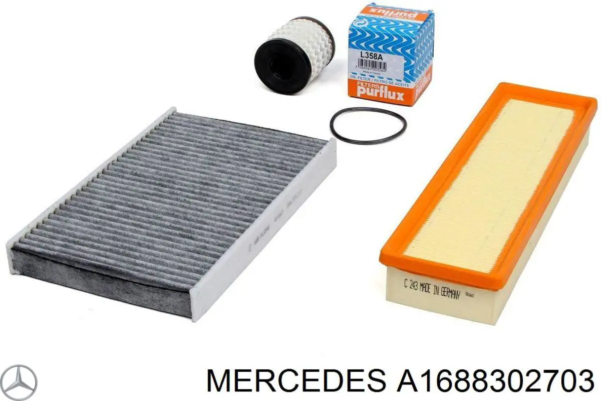 Filtro de habitáculo A1688302703 Mercedes