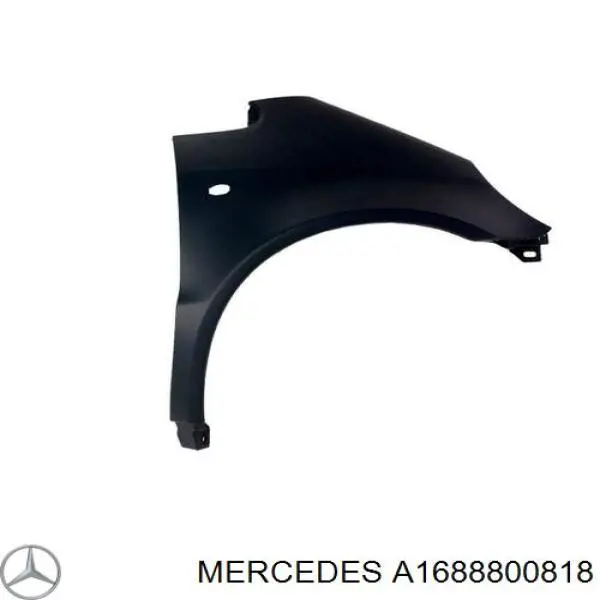 A1688800818 Mercedes guardabarros delantero derecho