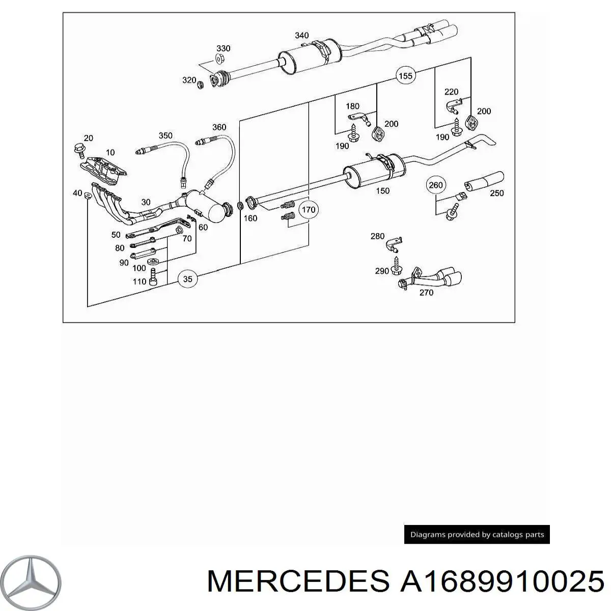  Mercedes A1689910025 precio, desde 2,99 EUR