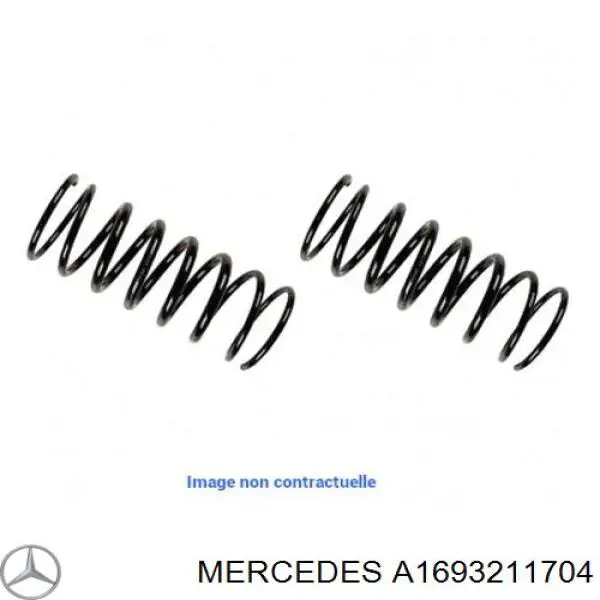 169321170428 Mercedes muelle de suspensión eje delantero