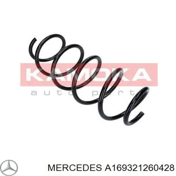A169321260428 Mercedes muelle de suspensión eje delantero