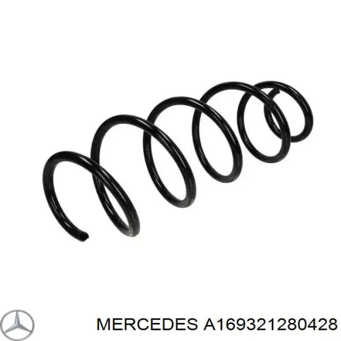 A169321280428 Mercedes muelle de suspensión eje delantero