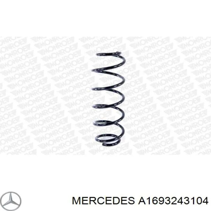 Muelle de suspensión trasero Mercedes A1693243104 precio, desde 30,80 EUR