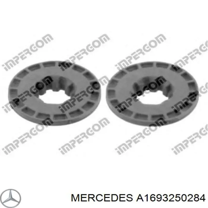 A1693250284 Mercedes caja de muelle, eje trasero, arriba