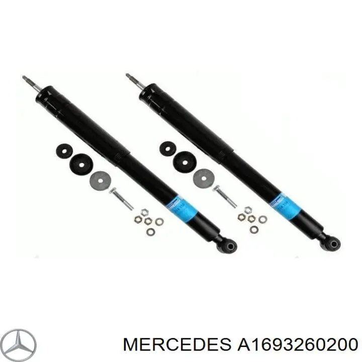 A1693260200 Mercedes amortiguador trasero