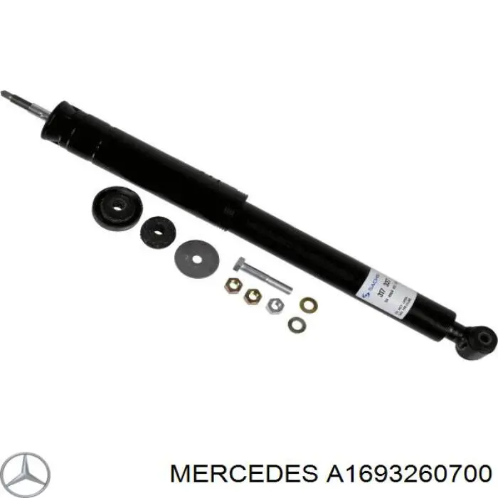 A1693260700 Mercedes amortiguador trasero