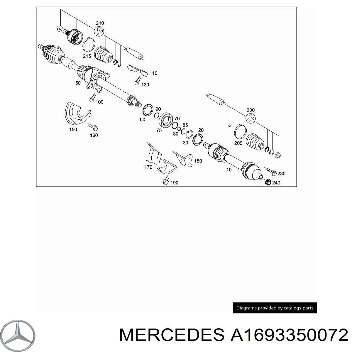  Mercedes A1693350072 precio, desde 7,15 EUR