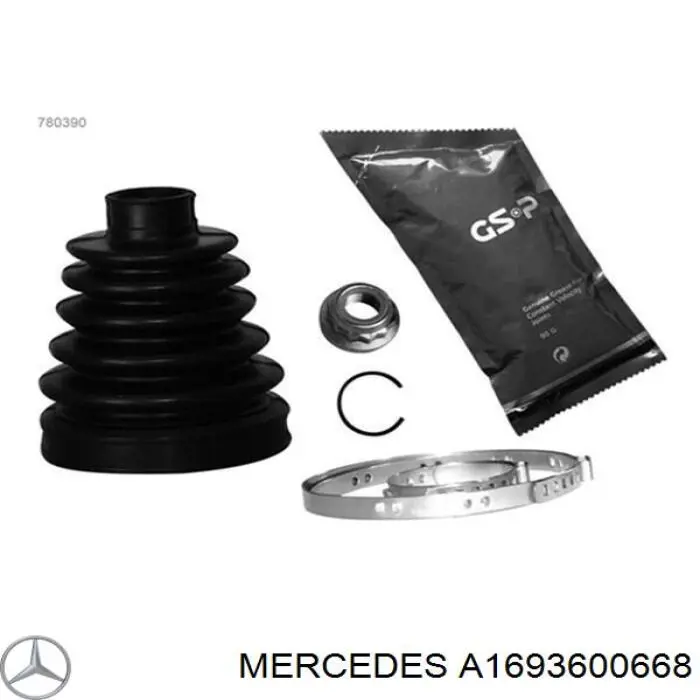 Comprar A1693660091 Mercedes Fuelle de semieje delantero interior