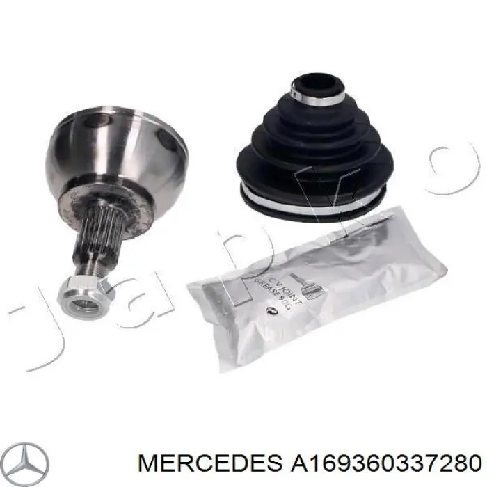 A169360337280 Mercedes árbol de transmisión delantero izquierdo