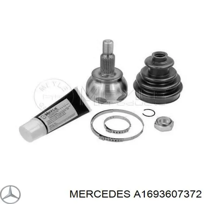 A1693603972 Mercedes Semieje delantero izquierdo
