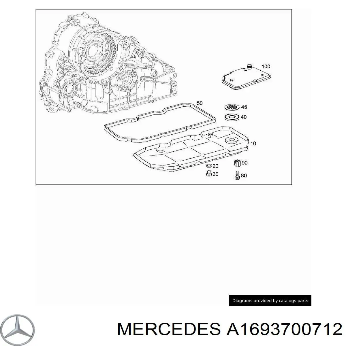 1693700712 Mercedes Cárter de aceite, caja automática