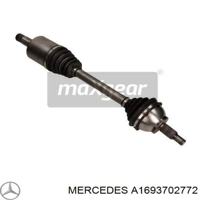 A1693702772 Mercedes árbol de transmisión delantero izquierdo