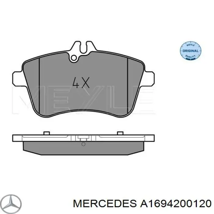 Comprar A1694200120 Mercedes Pastillas delanteras de freno