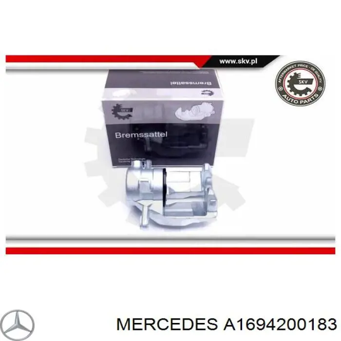 Pinza de freno delantera izquierda A1694200183 Mercedes