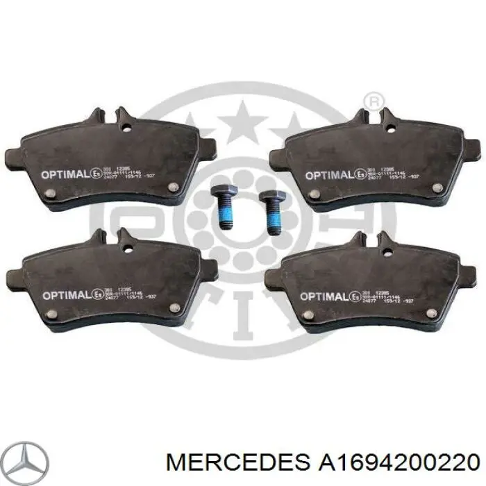 A1694200220 Mercedes pastillas de freno delanteras