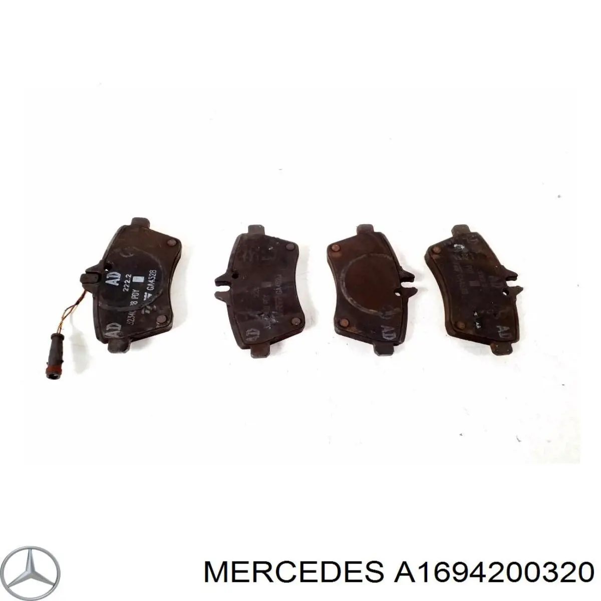 A1694200320 Mercedes pastillas de freno delanteras