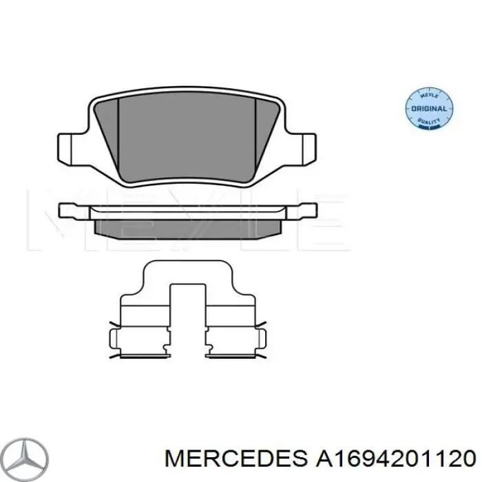 Comprar A1694201120 Mercedes Pastillas de freno traseras