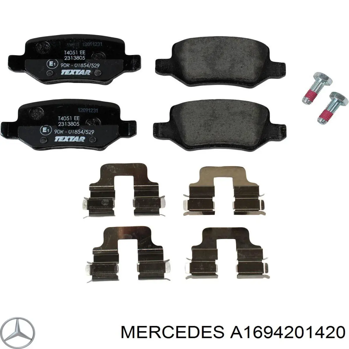 A1694201420 Mercedes Pastillas freno traseras