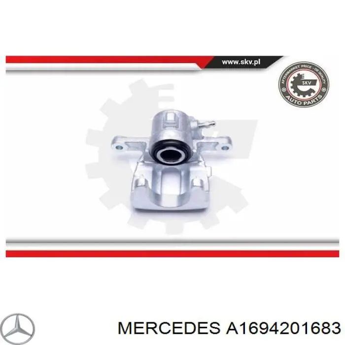 Pinza de freno delantera derecha A1694201683 Mercedes