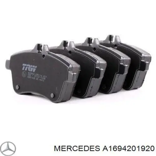 A1694201920 Mercedes pastillas de freno delanteras