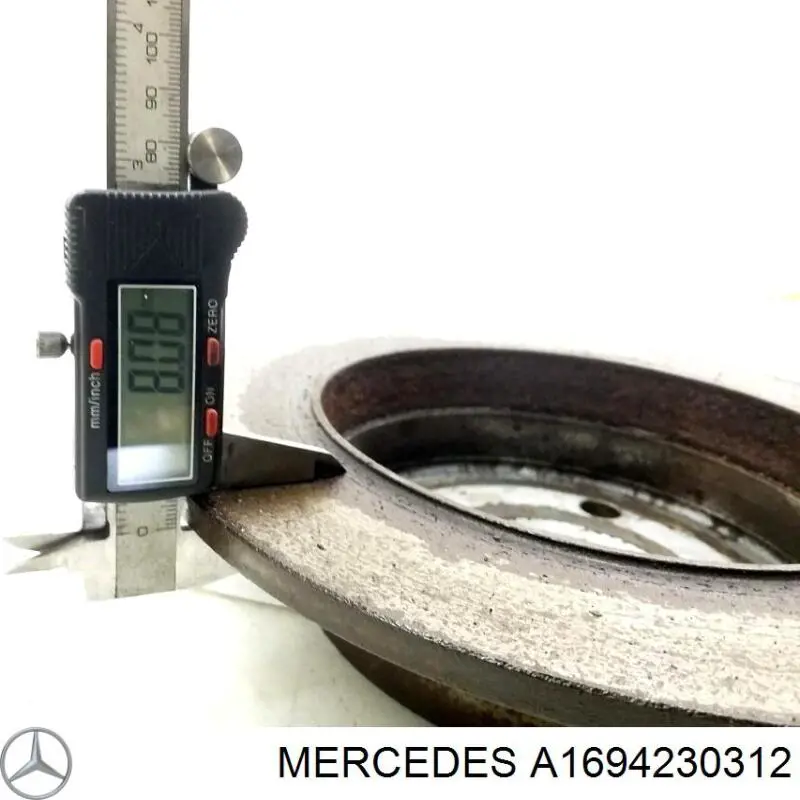 Disco de freno trasero Mercedes A1694230312 precio, desde 23,85 EUR