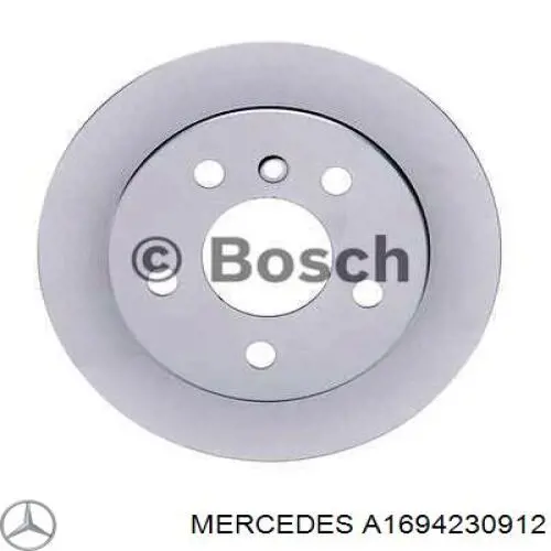 A1694230912 Mercedes Freno de disco trasero