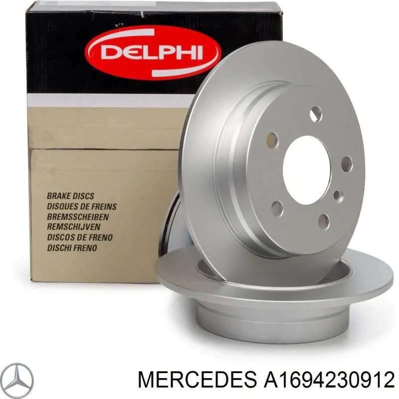 Disco de freno trasero Mercedes A1694230912 precio, desde 23,85 EUR