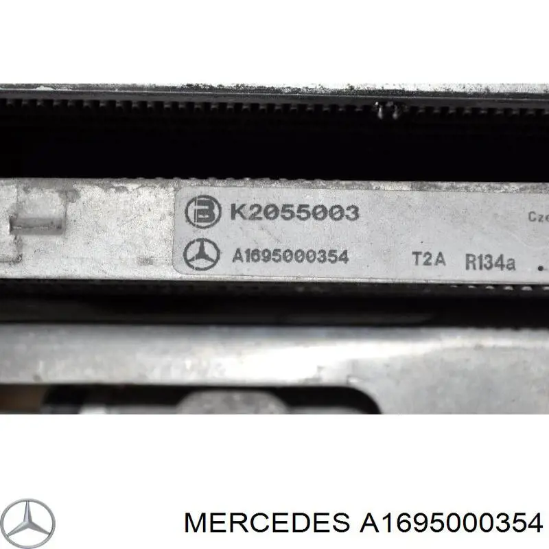 A1695000354 Mercedes condensador aire acondicionado