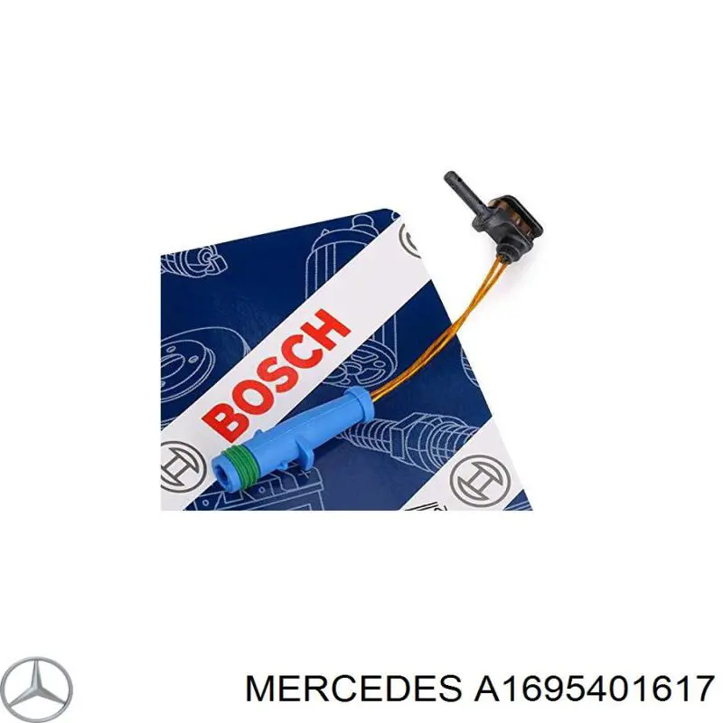 Sensor de desgaste de las pastillas de freno delanteras Mercedes A1695401617