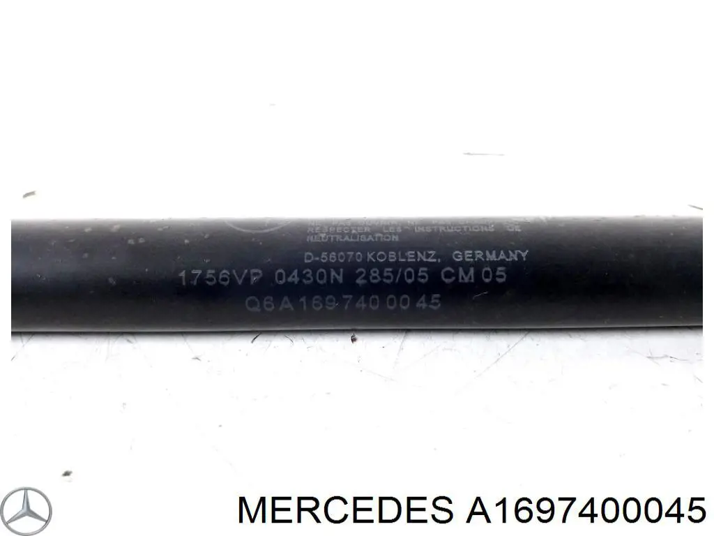 Amortiguador de maletero Mercedes A1697400045 precio, desde 15,87 EUR