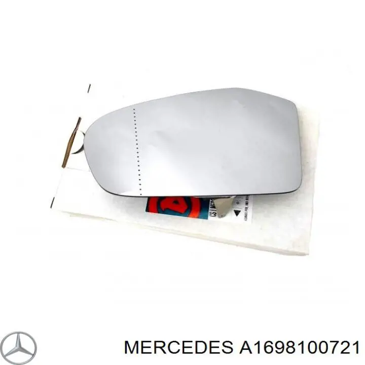 A1698100721 Mercedes cristal de espejo retrovisor exterior izquierdo