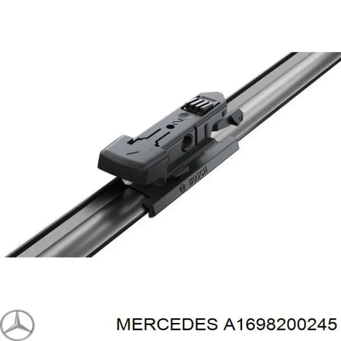 A1698200245 Mercedes juego de limpiaparabrisas de luna delantera, 2 piezas